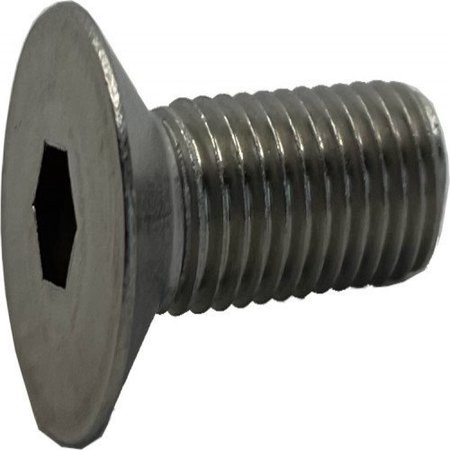 SUBURBAN BOLT AND SUPPLY #10-24 Socket Head Cap Screw, Plain Stainless Steel, 3/4 in Length A2470120048